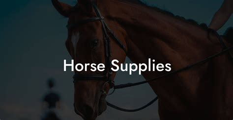 Horse Supplies Catalog