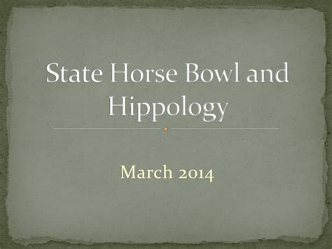 Full Download Horse Bowl Study Guide 