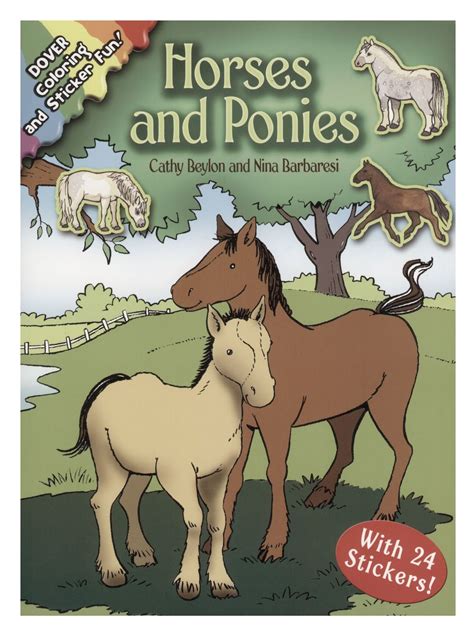 Read Online Horses And Ponies Coloring And Sticker Fun Dover Coloring Books 