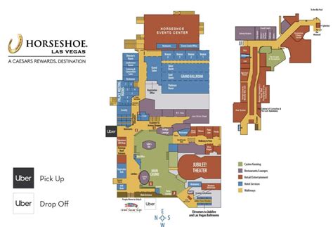 horseshoe casino map