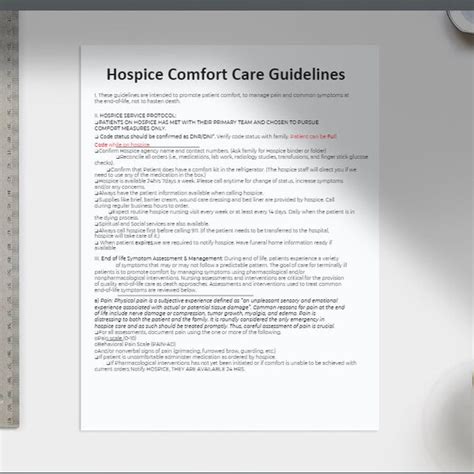 Read Online Hospice Charting Guidelines 