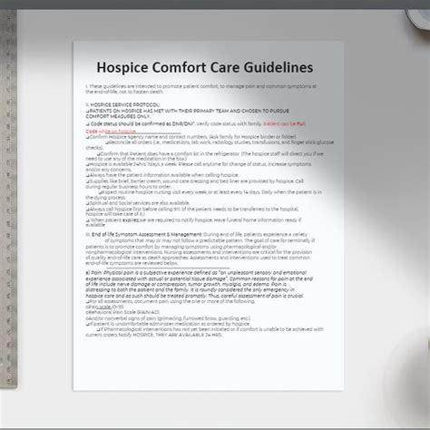 Read Hospice Charting Guidelines 