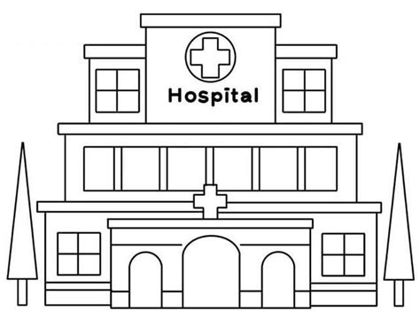 Hospital Building Coloring Page Free Printable Coloring Pages Hospital Coloring Pages Printables - Hospital Coloring Pages Printables