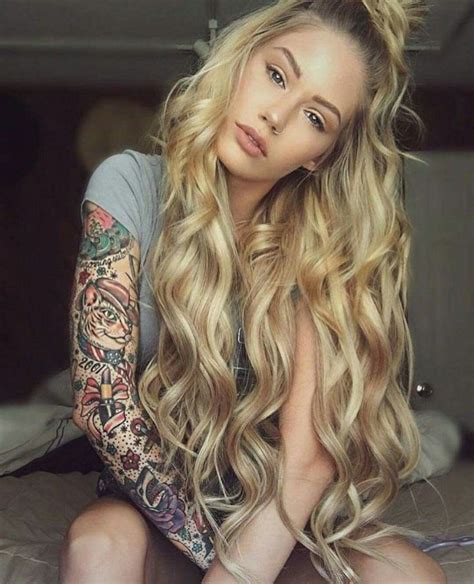 Hot Blonde Tattoo