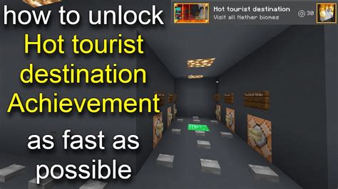 hot tourist destination minecraft advancement