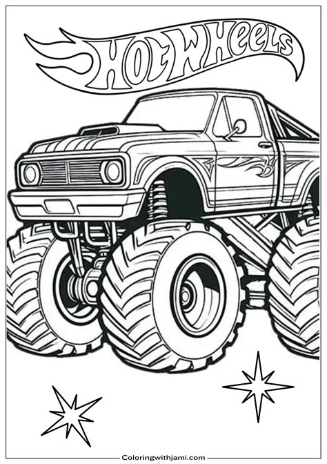 hot wheels coloring sheets