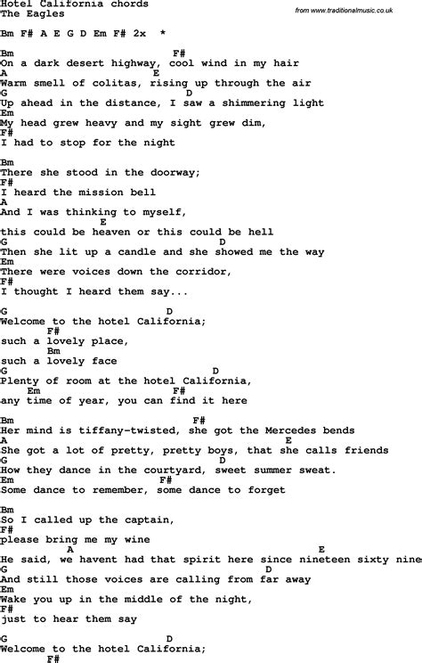 Hotel Ca Chords
