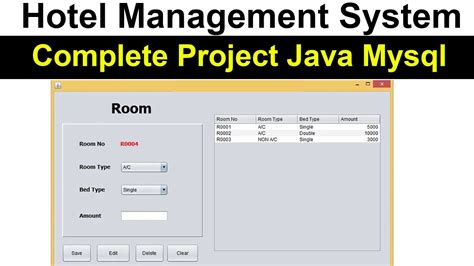 Hotel Management Project In Java Netbeans