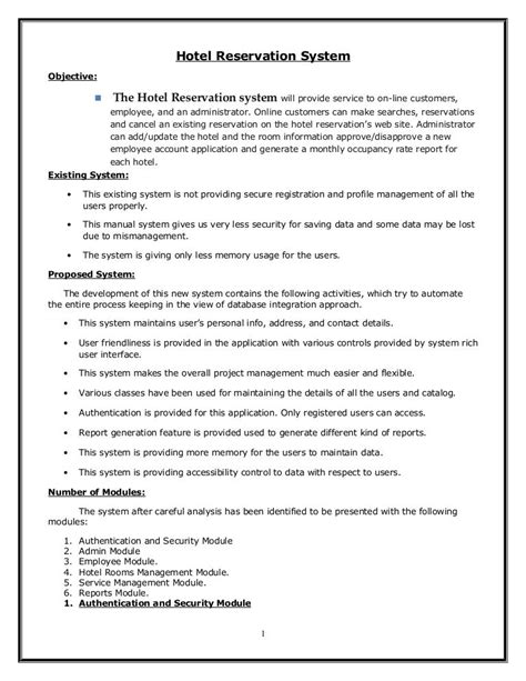 Download Hotel Reservation System Documentation 