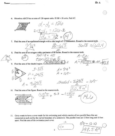 Download Houghton Mifflin Geometry Chapter 11 Test Answers 