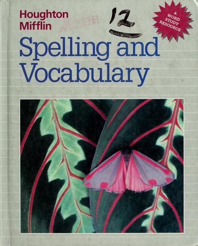 Read Houghton Mifflin Spelling And Vocabulary Grade 8 Teacher Edition 