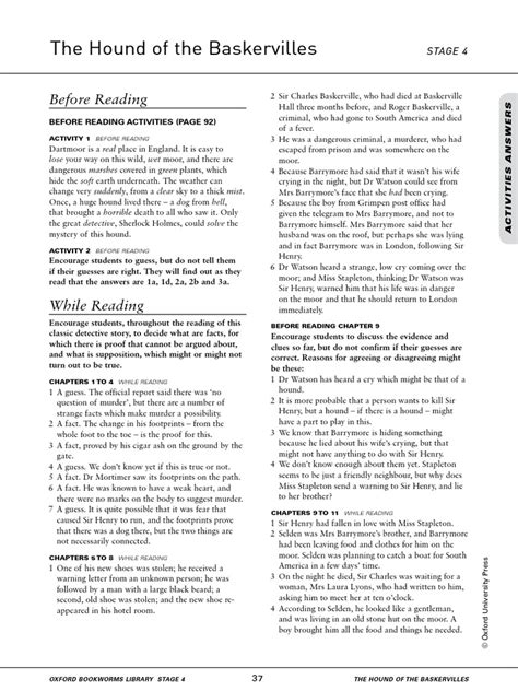 hound baskerville questions answers
