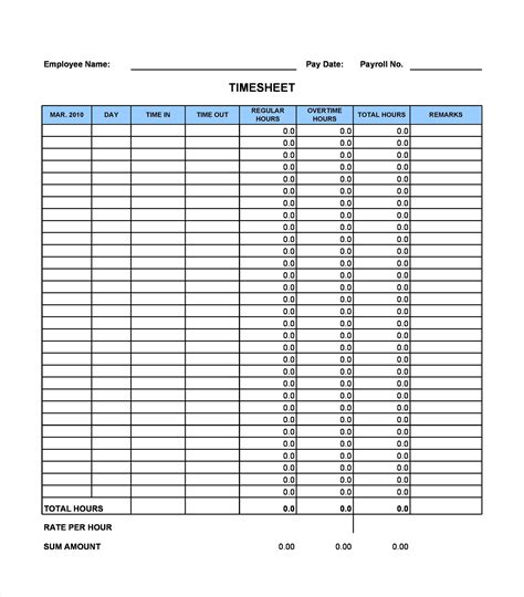 Hour On Timesheet