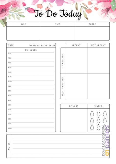Hourly Daily Planner With To Do List The Daily Schedule Worksheet - Daily Schedule Worksheet