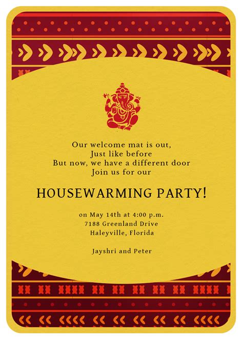 House Warming Templates Indian