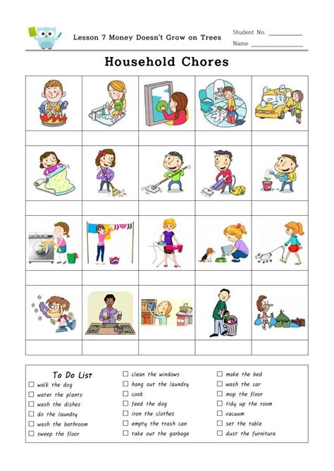 Household Chores Online Exercise For Kindergarten Live Worksheets Household Chores Worksheet For Kindergarten - Household Chores Worksheet For Kindergarten