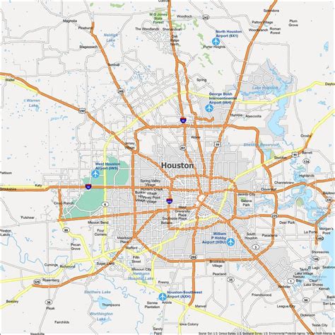 houston texas map