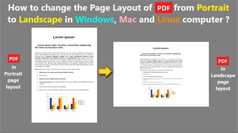 how do you change a pdf from portrait to landscape?