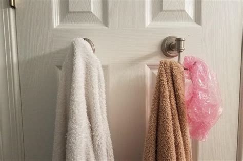 how do you dry wet towels in a small bathroom?