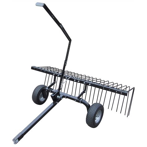 how to add wheels to a landscape rake?