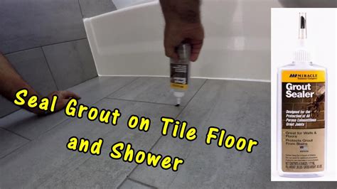 how to apply grout sealer on bathroom tiles?