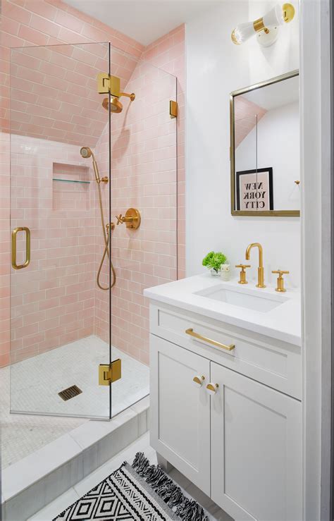how to balance a pink bathroom?