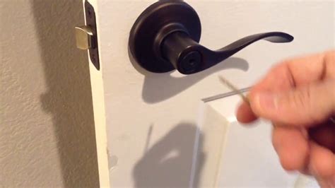 How To Break Into Locked Bathroom Door?