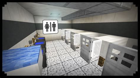 how to build a public bathroom in minecraft?