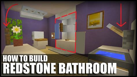 how to build a redstone bathroom in minecraft?