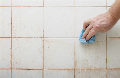 How To Clean Old Bathroom Tile Grout Stained With Blood?