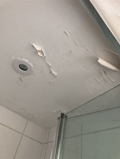 How To Cover Mildew On Bathroom Ceiling?