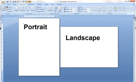 How To Create A Document In Landscape Orientation In Word?