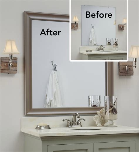 How To Decorate A Frameless Bathroom Mirror Without Permanent Damage?