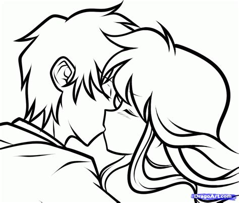 Agshowsnsw | How to draw two anime characters kissing together