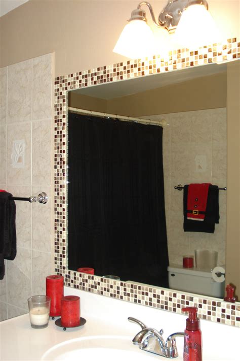 How To Dress Up A Plain Bathroom Mirror?
