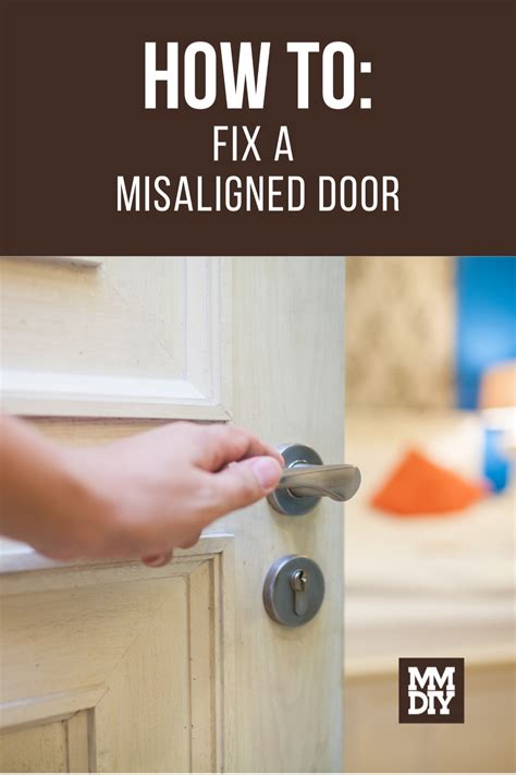 How To Fix A Misaligned Exterior Door?