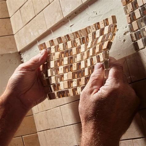 how to fix mosaic tiles bathroom?