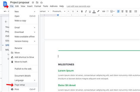 How To Get A Doc To Landscape On Google Docs?