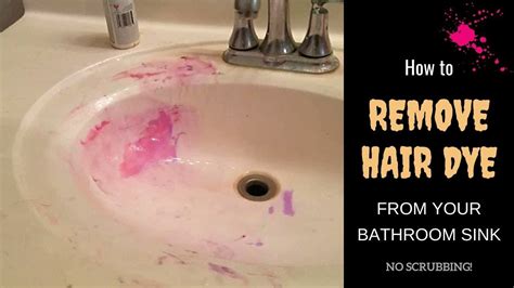 how to get hair dye off your bathroom counter?