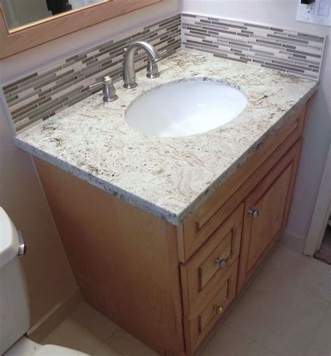 How To Install A Bathroom Vanity Back Splash?