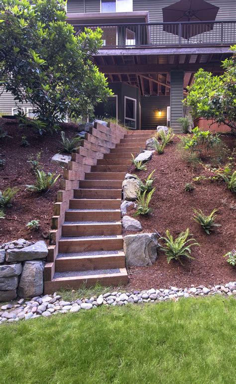 How To Landscape A Hill With Front Steps?