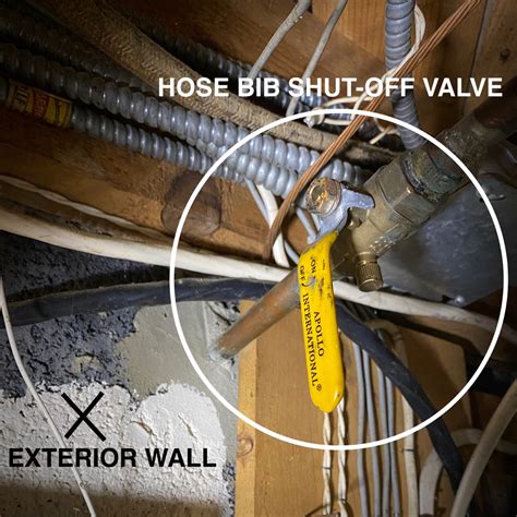 how to maintain exterior shutoff valve?