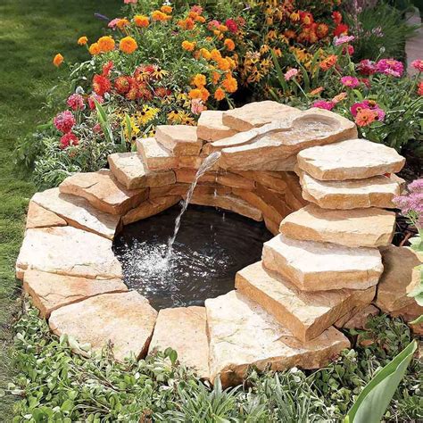 how to make a landscaping waterfall fountain?