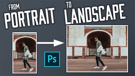 How To Make A Portrait Image Landscape In Photoshop?