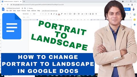 How To Mix Landscape And Portrait In Google Doc?