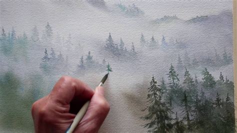 how to paint foggy landscapes with acrylics?