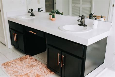 How To Paint Laminated Vanity Cabinets In A Bathroom Home?