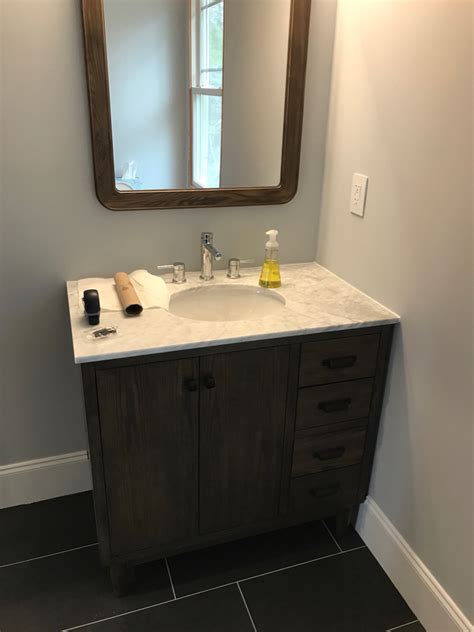 How To Place A Bathroom Vanity Freestanding Against A Wal?