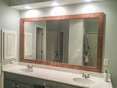 How To Put A Border Around Bathroom Mirror Diy?