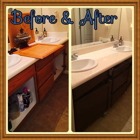 How To Refinish Bathroom Cabinets With Stain?